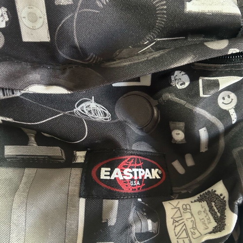 Eastpak backpack like new, black and white