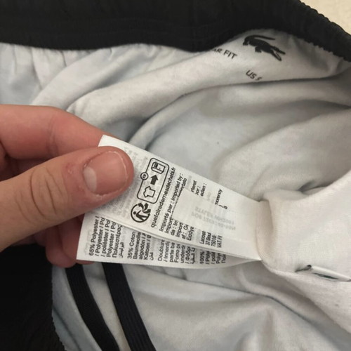 Lacoste black trackpants size S like new