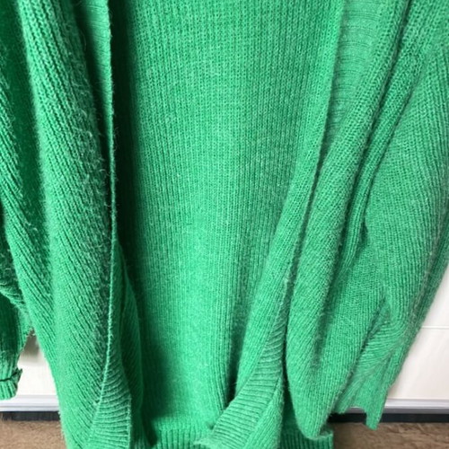 ICHI Long Green Cardigan like new, size XL