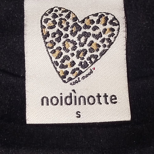 Noidinotte velour pajama set, size S, black and white