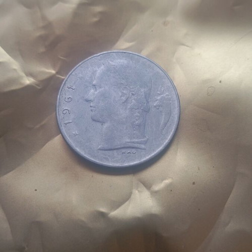 Belgium 1961 1 Franco coin used