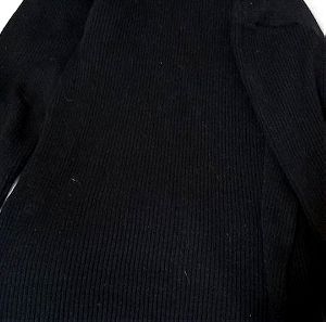 Μπλούζα με ζιβάγκο μαύρη