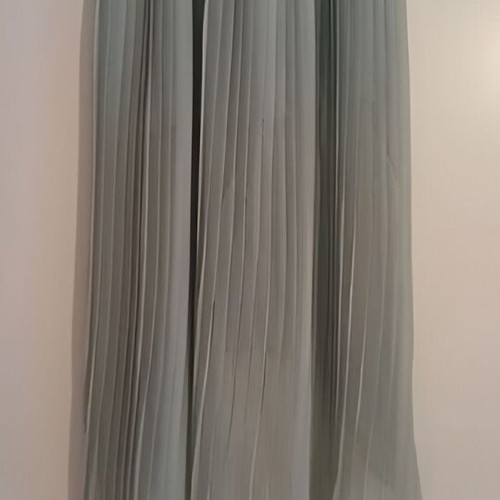 Midi skirt Zara like new, turquoise, pleated and asymmetrical