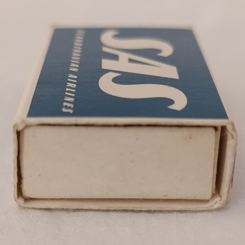 SAS Scandinavian Airlines vintage matchbox set of 3 used from 1960s