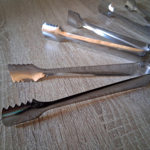 Stainless steel ice tongs pack of 5