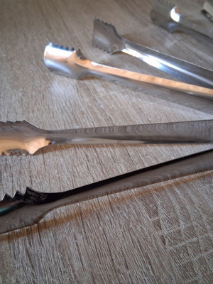 Stainless steel ice tongs pack of 5