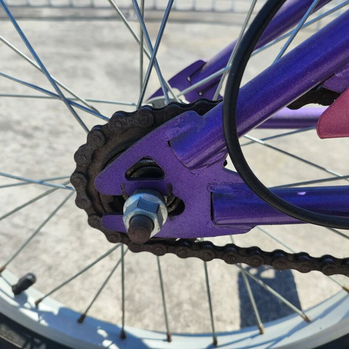 Style Mascot Kids Bicycle used, 16-18 inch wheels, purple and pink