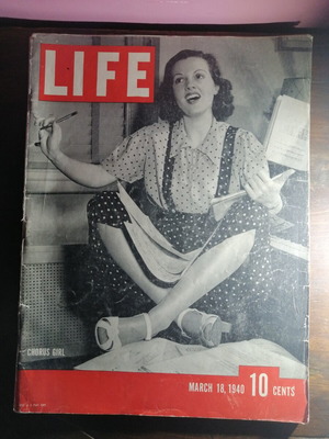 Περιοδικό Life March 18 1940 vintage, μεταχειρισμένο