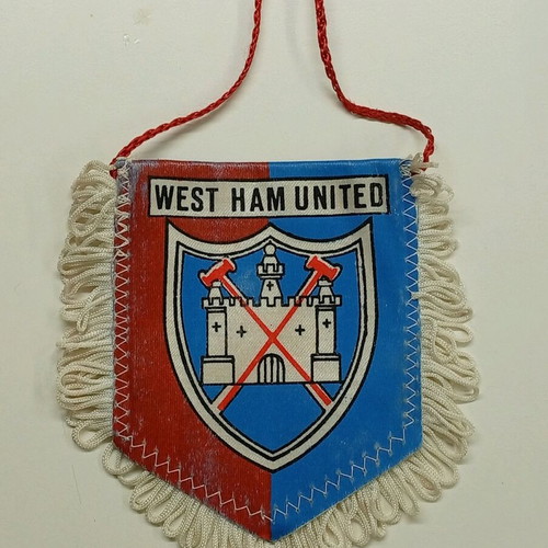 West Ham United pennant authentic 1970s, like new
