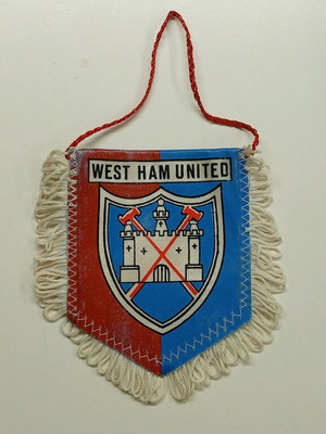 West Ham United pennant authentic 1970s, like new