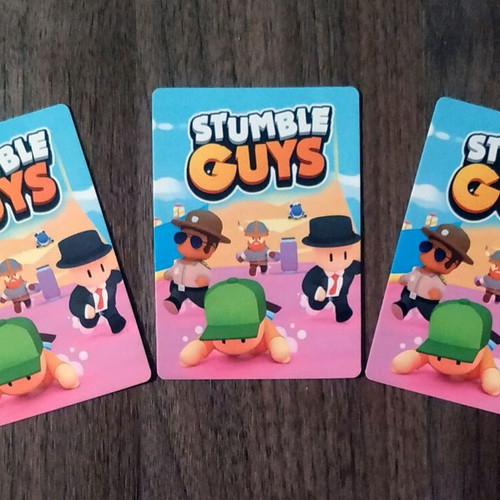 Stumble Guys cards used, pack of 3
