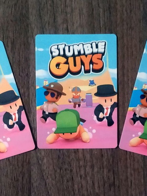 Stumble Guys cards used, pack of 3