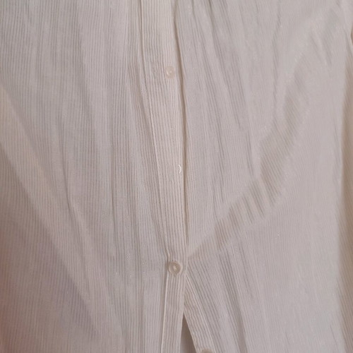 Cotton white shirt with glitter size M like new