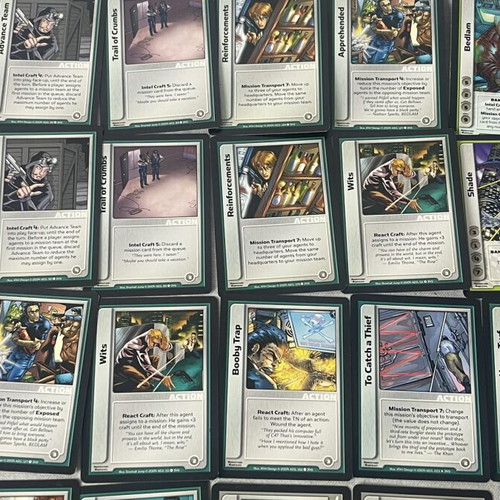 Spycraft Collectible Card Game lot used, original AEG cards