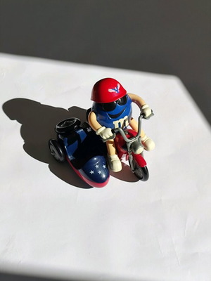 M&M's Freedom Rider διανομέας μεταχειρισμένος, συλλεκτικός vintage 2000