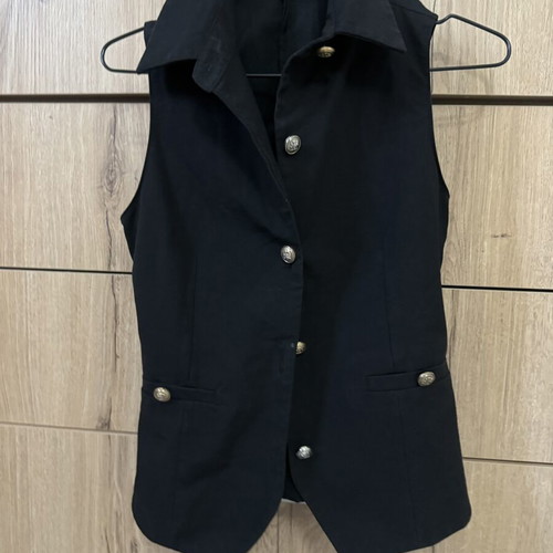 Zara waistcoat like new, black, size S
