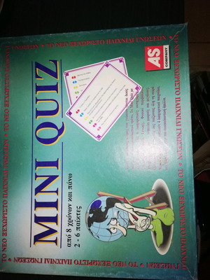Mini Quiz board game used, knowledge trivia
