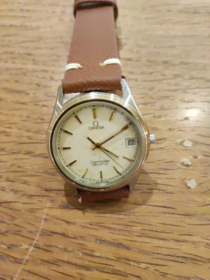 Omega Seamaster quartz cal.1332 wristwatch used, steel and gold case
