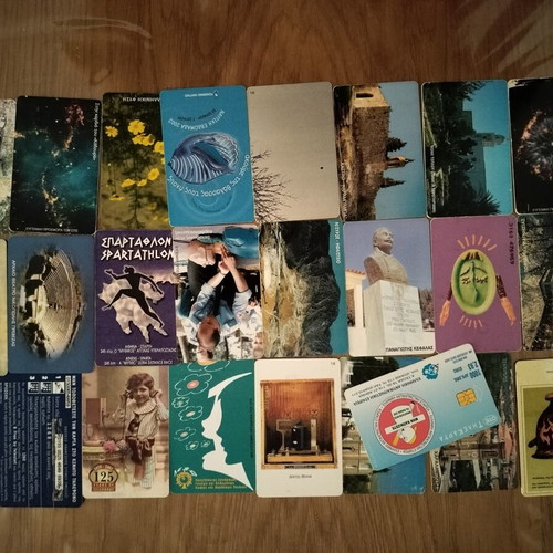 Phone cards used, pack