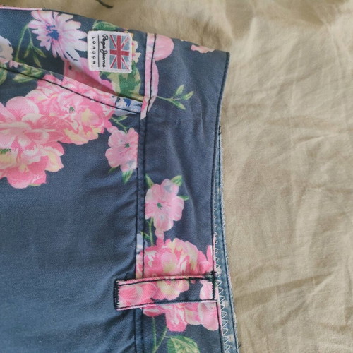 Pepe Jeans shorts used, size S, blue floral