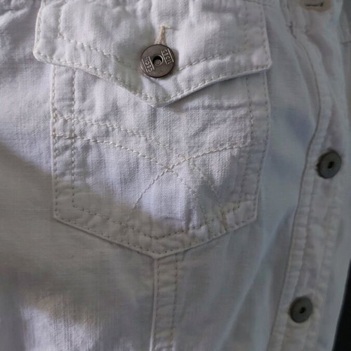 Cecil white denim jacket like new, large sizes XL to XXXL