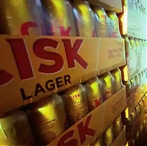 24x Cisk  lager 500ml 4.2 % αλκοόλη, Μαλτέζικη μπίρα Cisk  lager 500ml 4.2%