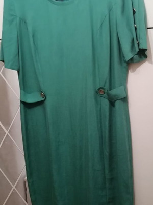 Φόρεμα 42 νούμερο μεταχειρισμένο, πράσινο, με φόδρα