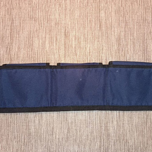 Diving weight belt with pouches used