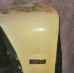 High-heeled shoes used, size 36, black