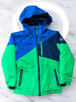 McKinley Kids Snow Jacket like new for 10-Year-Old Boys, Blue-Green