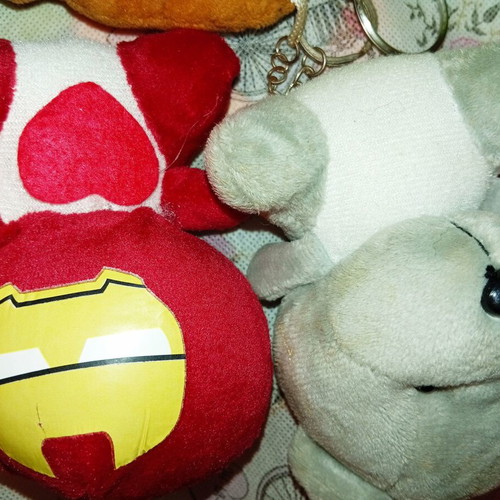 Plush keychains set of 9 assorted figures