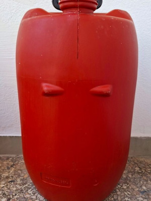 Plastic barrel used, 35 liters, Greek made, food grade