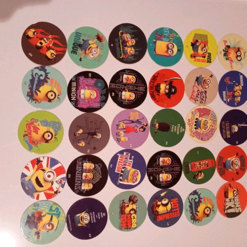 Minions Chipicao collectible caps set of 30 like new