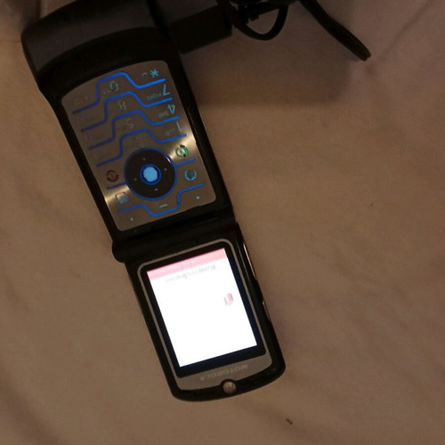 Motorola RazrV3i collectible used gray flipphone