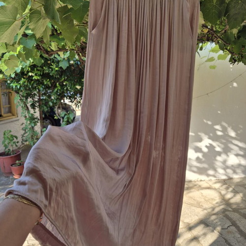 Maxi satin skirt Zara like new, pink, size M