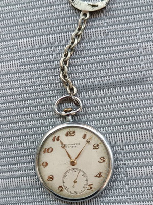 Vintage Chronomètre Zenith Pocket Watch like new, 1933-1934