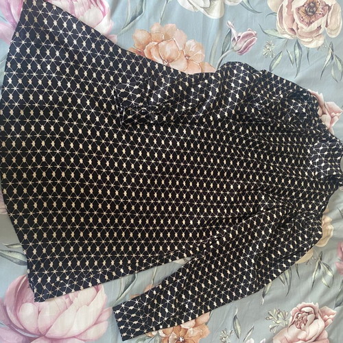 Mango satin dress with bow and slit, black, XS