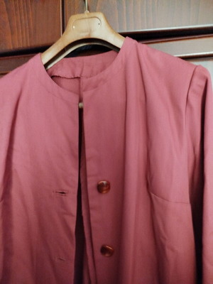 Cotton women's jacket like new, size L, dark beige-pink