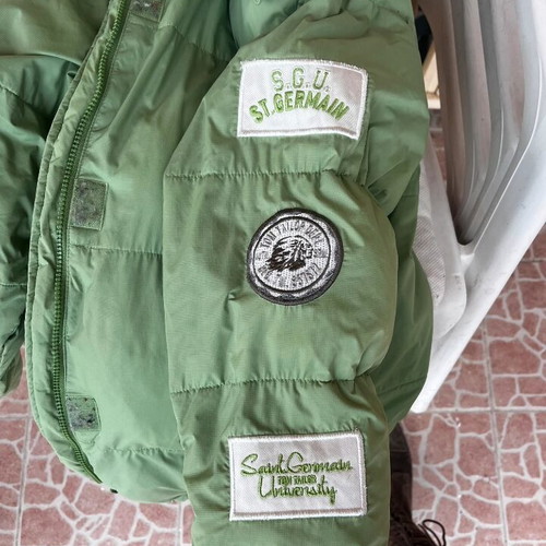 Saint Germain green quilted jacket used unisex oversized fit