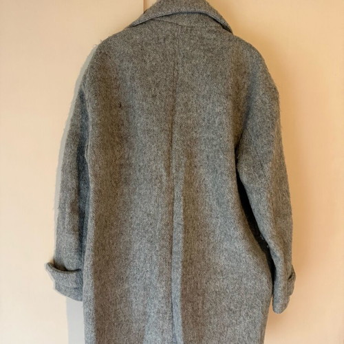 Bershka grey coat like new, size S