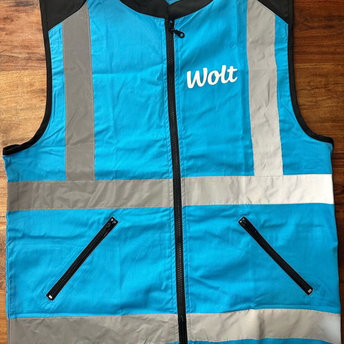 Delivery Vest with Badges New