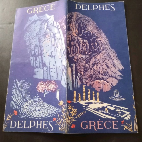 Promotional brochures used, pack of 3, Crete, Olympia, Delphi