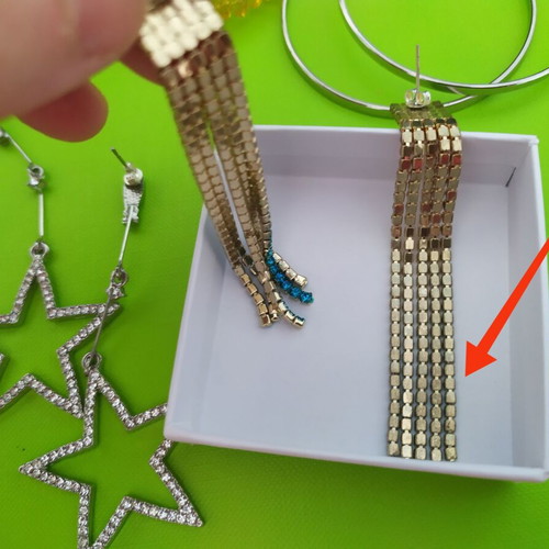 Jewelry used, earrings and bracelet set