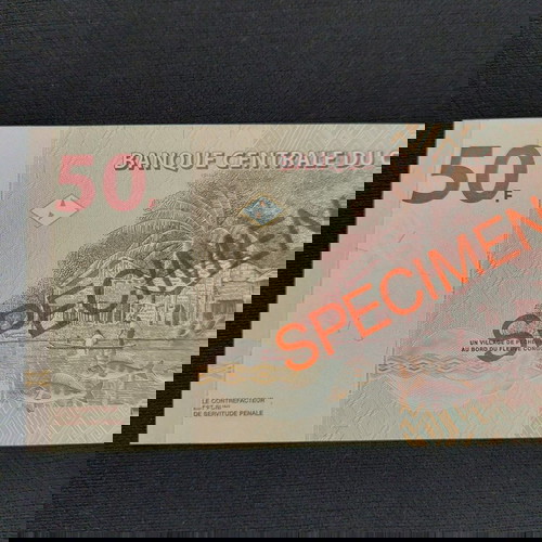 SPECIMEN. CONGO 50 FRANCS.