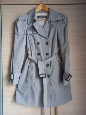Spring trench coat Zara like new, gray, size M
