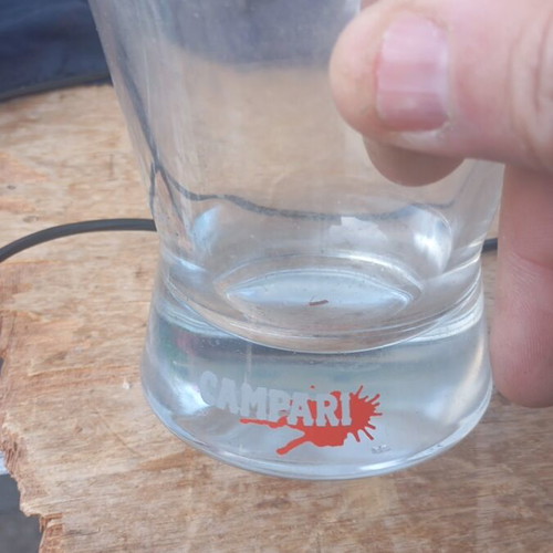 Campari glass used collectible