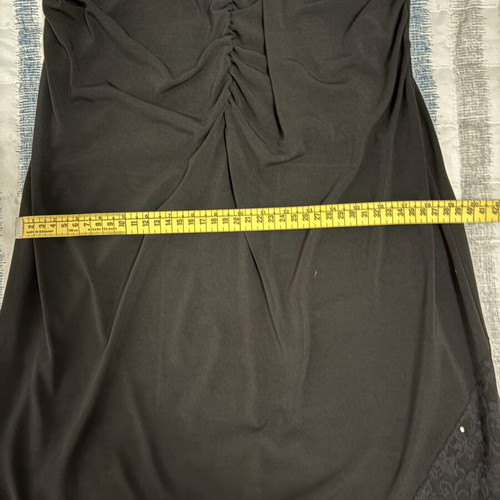 Black asymmetric dress medium like new, halter neck, evening wear
