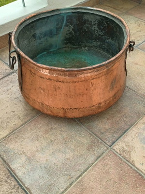 Copper cauldron refurbished