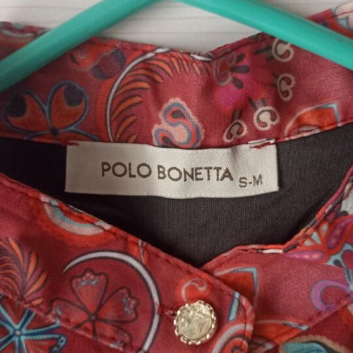 Polo Bonetta women's shirt like new, multicolor boho paisley