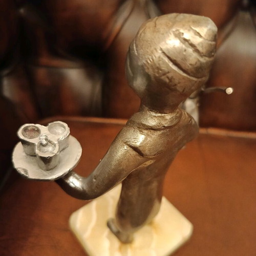 Metal sculpture from the Middle East like new, 19th century antique